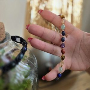دستبند نفیس 7 چاکرا (تعادل، هماهنگی، تمرکز، انرژی مثبت)