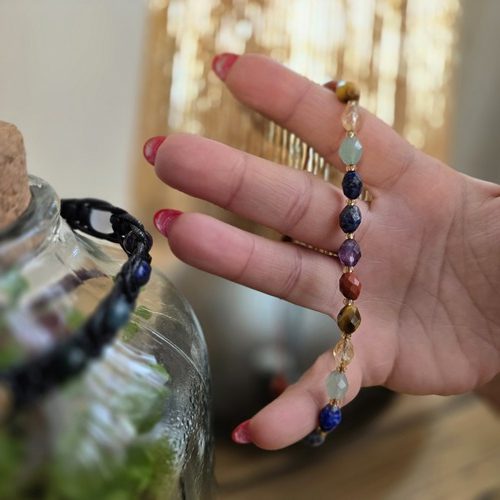 دستبند نفیس 7 چاکرا (تعادل، هماهنگی، تمرکز، انرژی مثبت)