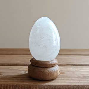 سنگ کوارتز شفاف طرح تخم مرغ هر گرم (پاکسازی، تمرکز، آرامش، انرژی مثبت)